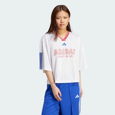adidas women Tiro Nations Pack Boyfriend Tee - Image 1 of 4