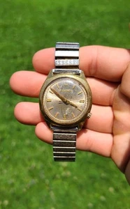 Vintage 10k Rolled Gold Back Bulova Accutron N3 J829361 *For Parts* - Picture 1 of 5