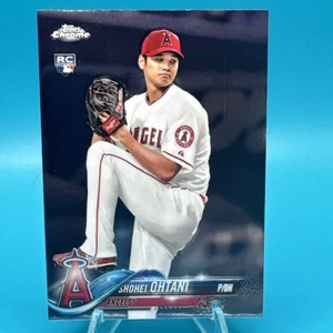 SHOHEI OHTANI 2018 TOPPS CHROME BASEBALL ROOKIE CARD #150 MINT + - Picture 1 of 2