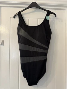 Neu Zoggs Damen-Badeanzug schwarz Sandon Scoopback Ecolast UK-Größe 16 - Bild 1 von 12