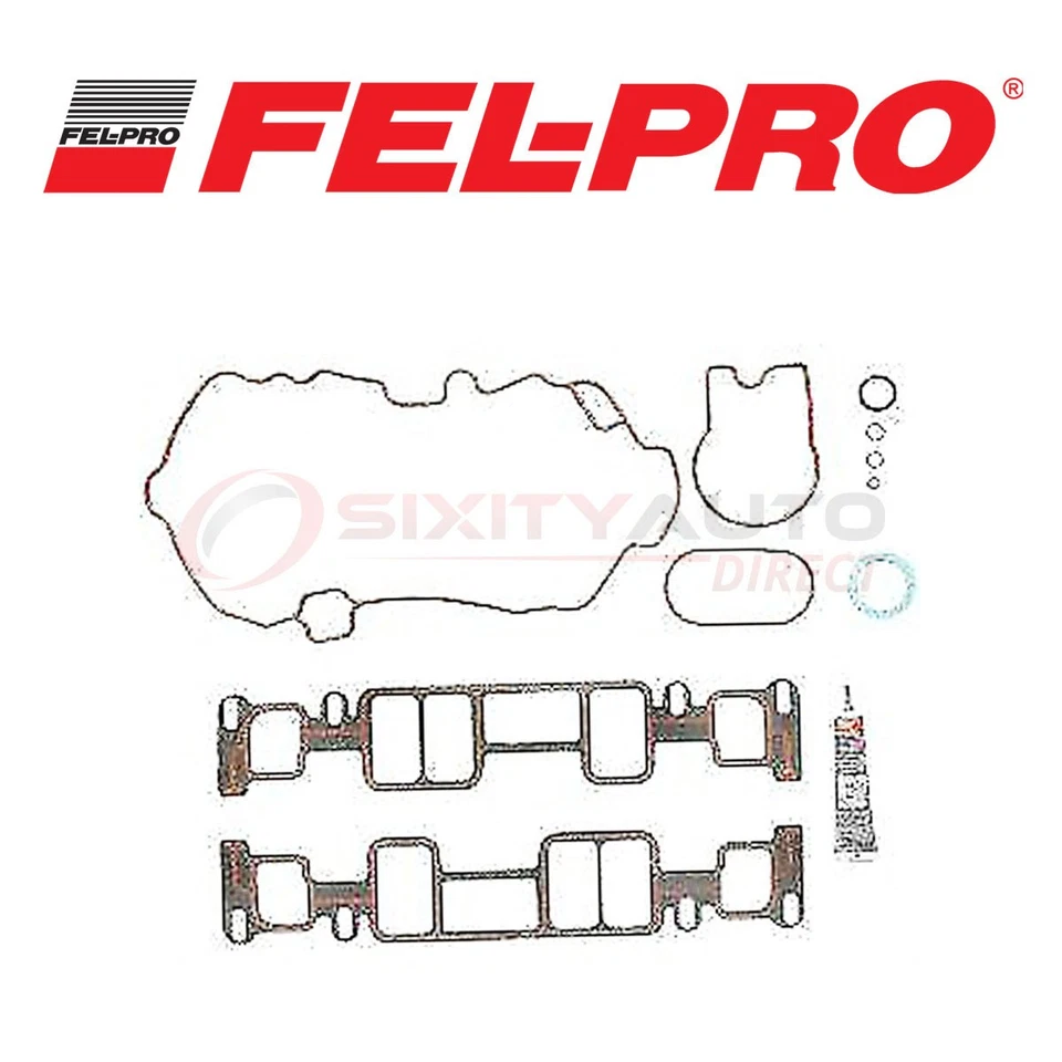 Fel Pro Intake Manifold Gasket Set for 1998-2004 Chevrolet Blazer 4.3L V6 - jm Foto 1 de 4