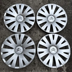 Genuine Citroen Berlingo Wheel Trim Hub Cap 15" x4 Full set - Picture 1 of 5