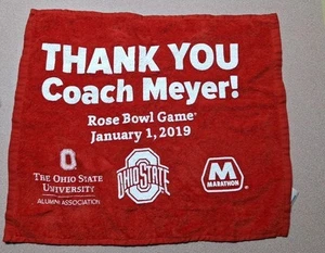 Ohio State  BUCKEYES O-H-I-O Rose Bowl Game Towel Pasadena 2019-M3 - Picture 1 of 3