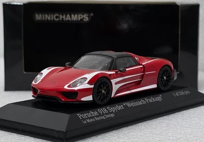 Porsche 918 Spyder Weissach Package Le Mans Racing Design 1:43 Minichamps (16) - Image 1 of 4