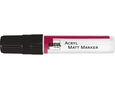 Kreul 46219 Acrylic Matt Marker XXL with Chisel Tip Approx. 15 mm Black Matte Pe - Image 1 of 3