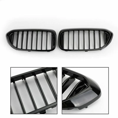 Glossy Black Front Kidney Grille Grill fits BMW 5 Series 530i 540i G30 17-19 19 - Image 1 of 4