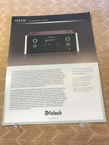 ORIGINAL MCINTOSH-MX150 A/V CONTROL CENTER - GRAPHIC BROCHURE D1039 - Picture 1 of 2