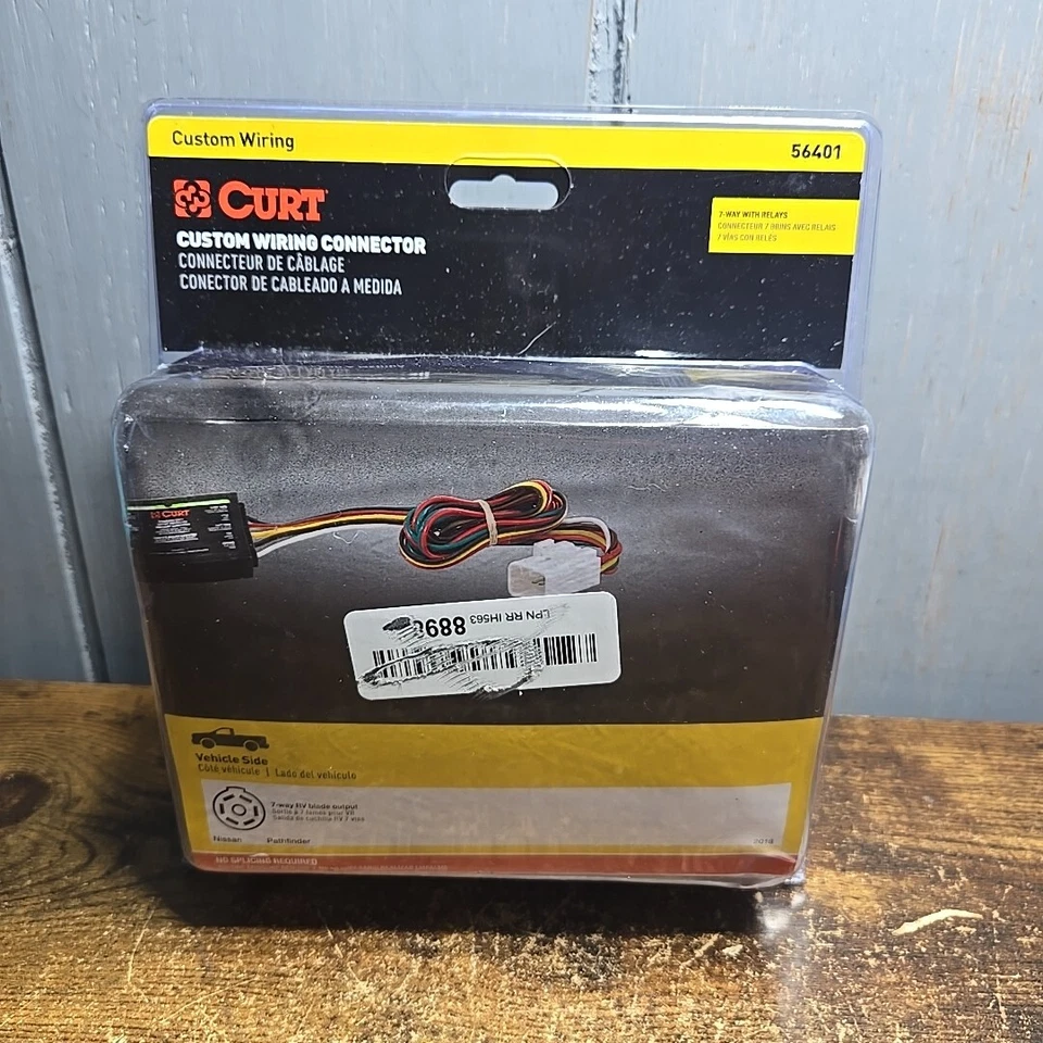 HOJA DE AUTOCARAVANA DE 7 VÍAS PERSONALIZADA, SE ADAPTA A NISSAN PATHFINDER, SE REQUIERE PAQUETE DE REMOLQUE FABRICANTE DE EQUIPOS ORIGINALES #56401 Foto 1 de 2