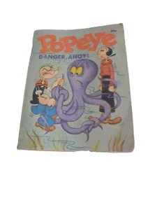 Whitman Popeye Danger, Ahoy A Little Big Book Black And White Paperback 1969 - Picture 1 of 7