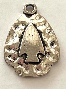 Jewelry Making Findings- Alloy Pendants,Arrow Head , Antique Silver 5pcs - Picture 1 of 6