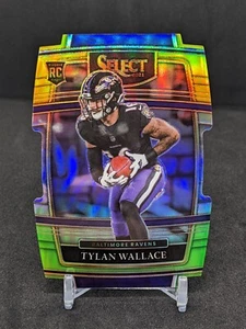 2021-22 Select Tylan Wallace Die Cut Rookie Concourse Green Yellow Prizm No.78 - Bild 1 von 2