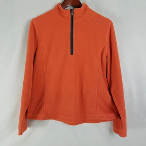 St. Johns Bay Active Jacke Herren Large Orange Fleece Langarm Quarter Zip - Bild 1 von 10