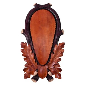 Trophäenschild für hirsch aus holz. Brett. Geweih. Stangen. 65x35cm 031102  - Bild 1 von 1