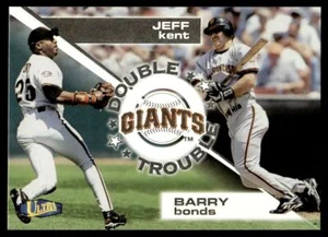 1998 Ultra Double Trouble Barry Bonds/Jeff Kent San Francisco Giants #14DT - Picture 1 of 2