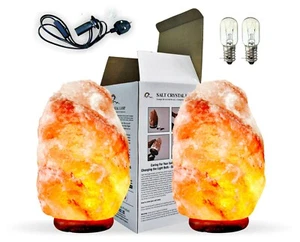 Himalayan Salt Lamp Natural Crystal Light For Bedroom Living Room Meditation - Picture 1 of 30