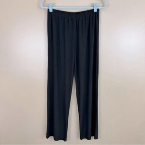 Antthony Black Slinky Elastic Waistband Pull On Pants M - Picture 1 of 9