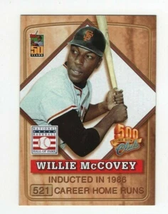 2001 Topps Baseball POST 500 Home Run Club Willie McCOVEY SAN FRANCISCO GIGANTE #4 - Foto 1 di 2