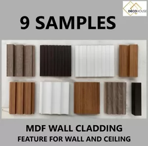9 sample Interior Wall Cladding Wood TIMBER look Linings Paneling Ceiling Panel - Picture 1 of 12