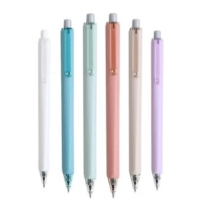 6-Pack Pastel Gel Pens Retractable 0.5mm Fine Point Black Ink Quick Dry - Picture 1 of 9