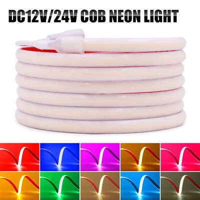 COB LED Strip Leiste Streifen 320LED/M Band Wasserdicht IP68 Lichterkette 12/24V - Bild 1 von 4