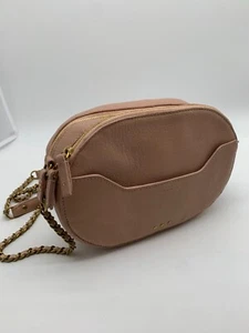 Jerome Dreyfuss MARC cross body shoulder bag VGC pink leather chain tassel cute - Picture 1 of 15