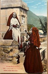 Ossau Valle Pirineos Francés Disfraces Folclóricos Postal c1910 - Imagen 1 de 6