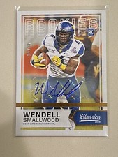 2016 Classics Significant Signatures Wendell Smallwood Rookie Auto RC /49