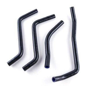 For Yamaha Rhino 700 2008-2011 08 09 10 11 Silicone Radiator Hose Kit Black - Picture 1 of 10