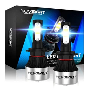 NOVSIGHT H4 LED Headlight Globes Bulb Kit Hi/Lo Beam 6500K 9000LM Bright White - Picture 1 of 13