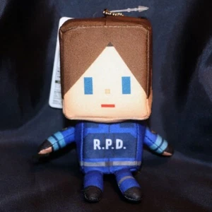 CAPCOM Voxenation Plush Toy Leon Biohazard Resident Evil Cube Figure Keychain RE - Picture 1 of 8