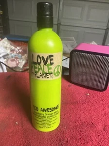 Love Peace and The Planet Eco fantastico condizionatore arancione mirtillo come nuovo 25,36 oz - Foto 1 di 5