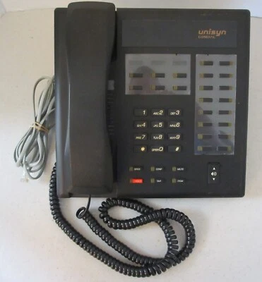 Comdial Unisyn 1122S-FB Phone - Speakerphone Black - Image 1 of 3