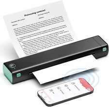 Portable Thermal Printer Wireless Travel  Bluetooth Printer Small Mobile Printer
