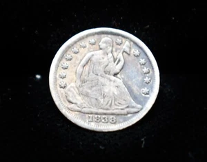 1838 Seated Liberty Half Dime #EB14906 - Picture 1 of 3