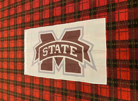 Brand New Mississippi State Bulldogs flag 3 foot by 5 foot Cover