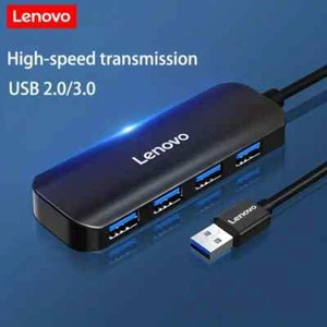 Lenovo USB Hub,4-Ports USB 2.0 Hub Ultra-Slim Data USB Splitter, Brand New - Picture 1 of 9