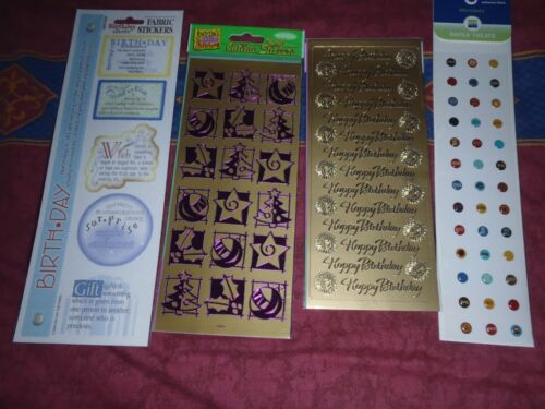 Accessoires pour fabrication de cartes. Transferts, autocollants, micropoints