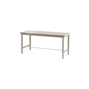 48"W x 30"D Adjustable Height Workbench 1-1/2" Thick Stainless Steel Square Edge - Picture 1 of 1