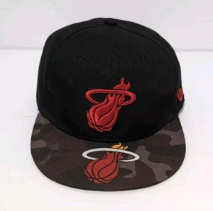 New Era HWC Miami Heat Camo/Black Basketball Snapback Hat 9FIFTY See Pictures - Picture 1 of 10