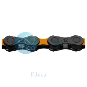 NEW KMC DLC 12 BLACK ORANGE 12-SPEED CHAIN 126 LINK Titanium Carbon Nitride   - Picture 1 of 1
