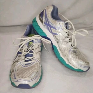 Asics Gel Nimbus 16 Wanderschuhe weiß/Periwinkle/Neuwertig Größe 9,5 - Bild 1 von 13