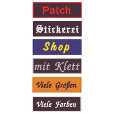 Patch mit Klett viele Farben und Größen selbst gestalten