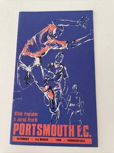 Portsmouth FC Pompey Football Programme Huddersfield Town 1 March 1969 - Picture 1 of 5
