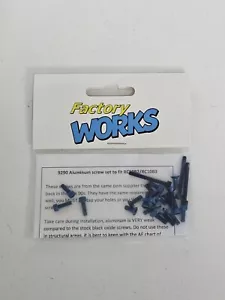 9290 Factory Works Team Blue Screw Set to fit vtg RC10B2 RC10B3 (B2/B3) *Read* - Picture 1 of 2