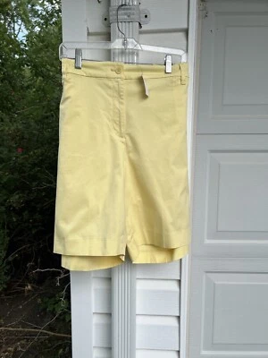 NUEVO CON ETIQUETAS Talbots Bonito Amarillo Algodón 9” Entrepierna “Perfecto” Pantalones Cortos Bolsillos 20W Foto 1 de 4