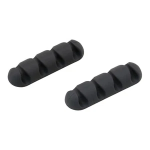BLUELOUNGE® CableDrop Multi Multiple-Cable Router Clips, 2 Count (Black) - Picture 1 of 15