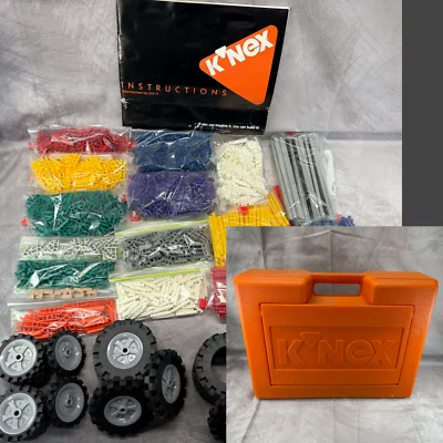 Vintage K’NEX Intermediate 50015 Set – Orange Case – 700+ Pieces + Tires – Ebook - Image 1 of 4