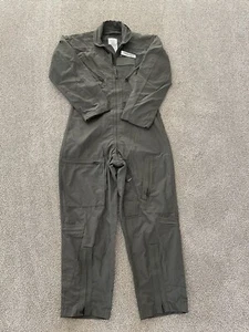 US GI Military Flyers Coveralls CWU 27/P Nomex Fire Retardant Sage Green New/tag - Picture 1 of 12