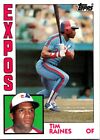 Tim Raines 1984 Topps #370 Baseball Card Montreal Expos Hall Of Famer