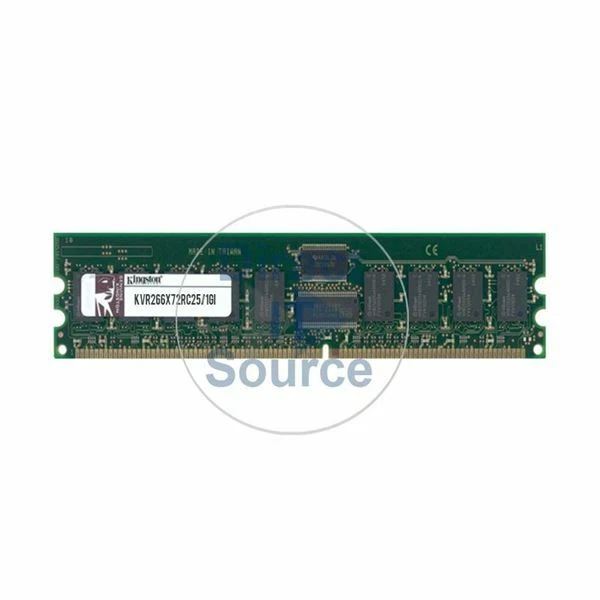 1GB Kingston DDR PC2100R 266MHz CL2.5 ECC Reg Dim Server Ram KVR266X72RC25/1024 - Image 1 of 1